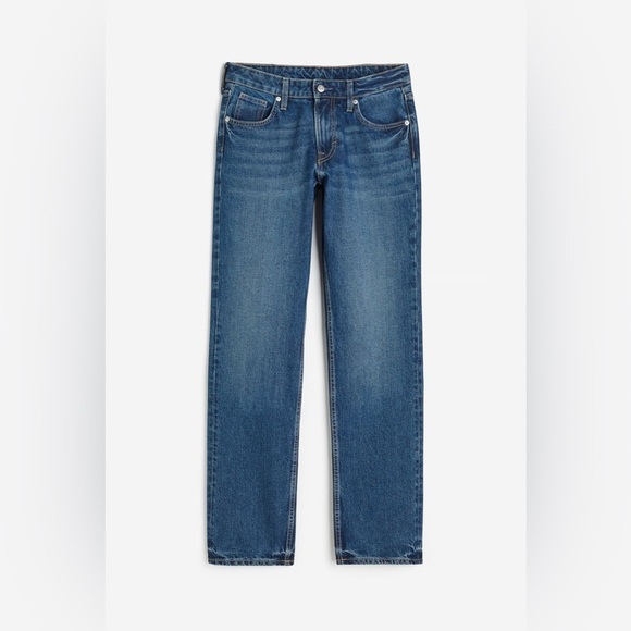 H&M Straight Regular fit Mid waist jeans size 12 - Picture 1 of 7